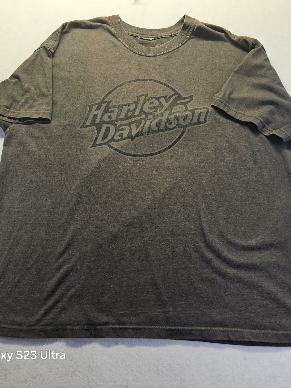 Harley-Davidson Olive Green Logo Short Sleeve Tee